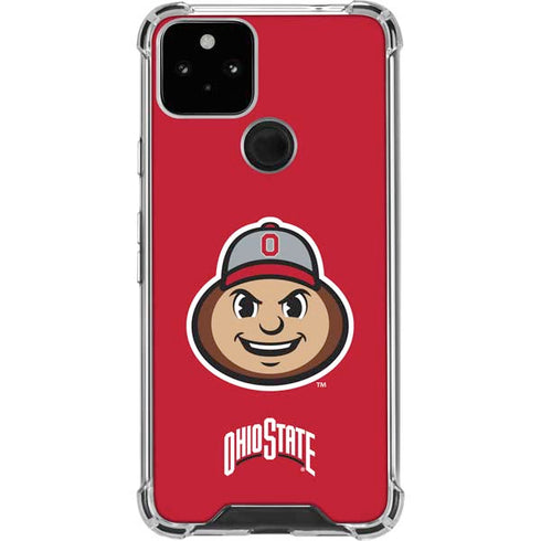 Ohio State University OSUBuckeyes Light Grey Google Pixel 5 Clear Case